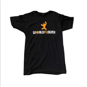 $5 ADD ON | Black “Worldflower” T-shirt/Sleep Shirt